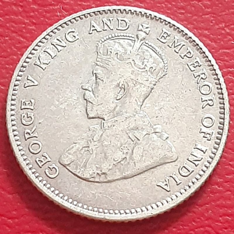 Uang Koin Perak Kuno 10 Cents Straits Settlement Tahun 1927 Silver Coin