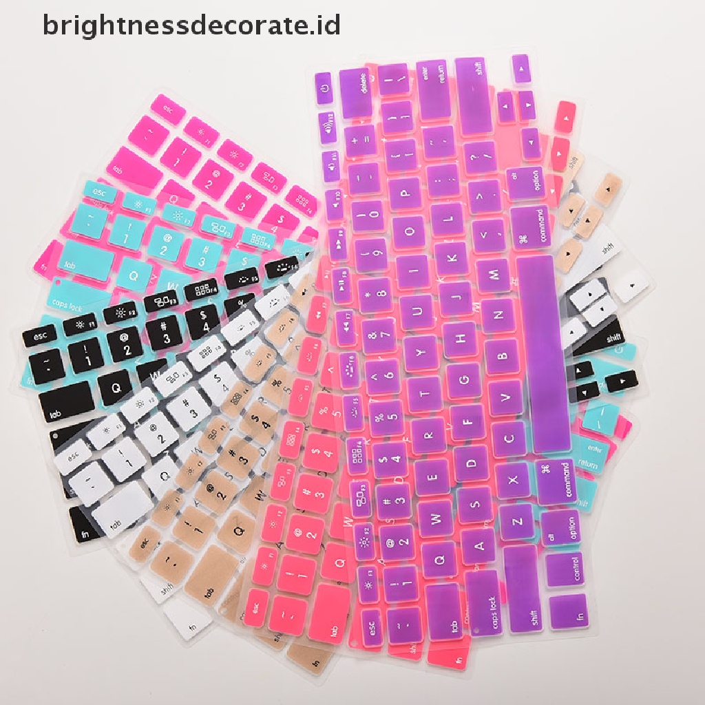 Case Pelindung Keyboard Bahan Silikon Untuk Macbook Air Pro 13 15 17