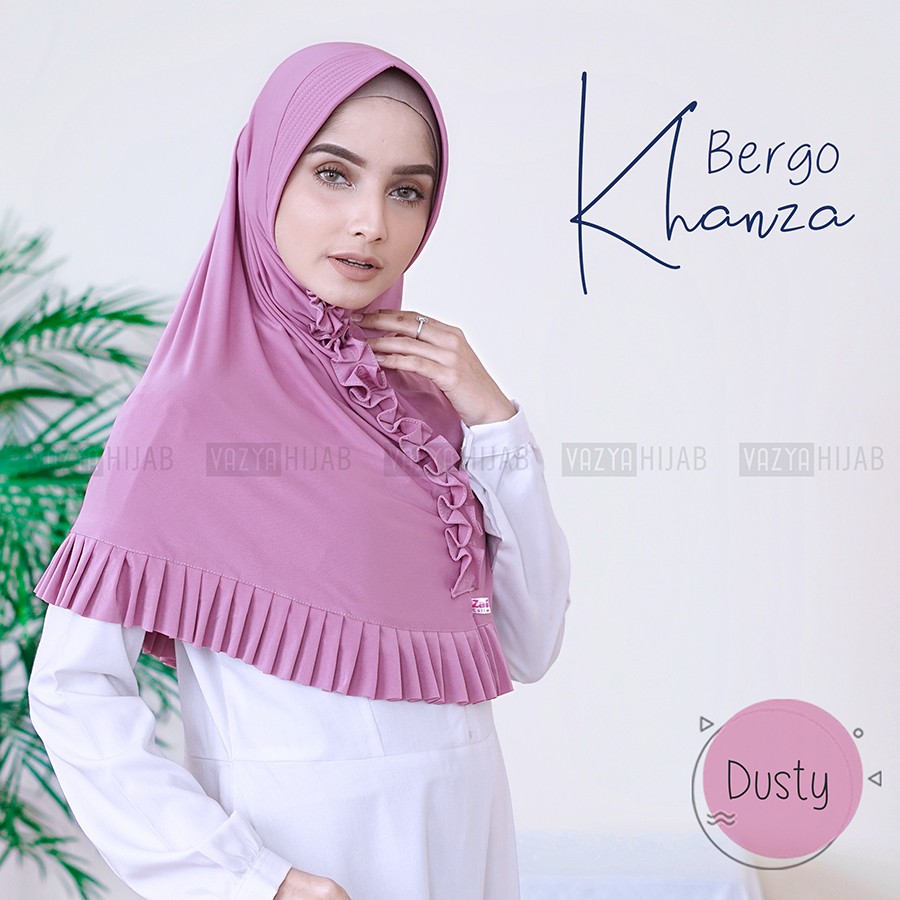 Jilbab Ceruti Dua Tumpuk Model Khimar Benic Softpad Antem Variasi