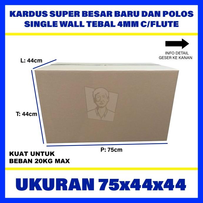 

Kardus Polos Box Karton Murah ( 75 x 44 x 44 )