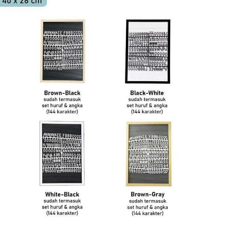 

[KODE IVRHM] LETTER BOARD BABY INCLUDE HURUF 40x28CM / PAPAN NAMA BAYI BESERTA HURUF 40x28CM / PAPAN KEKINIAN 40x28CM / MESSAGE BOARD