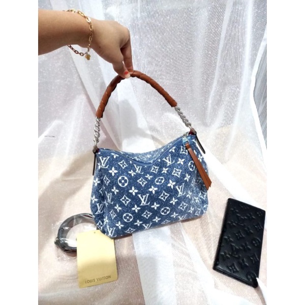 Tas wanita SLEMPANG LV BABYLONE DENIM