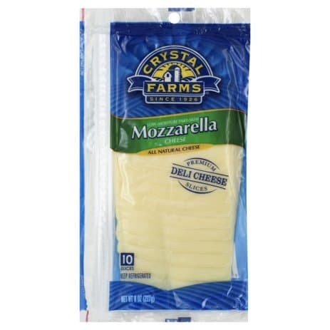 

Crystal farms Mozzarella slice 226 gr