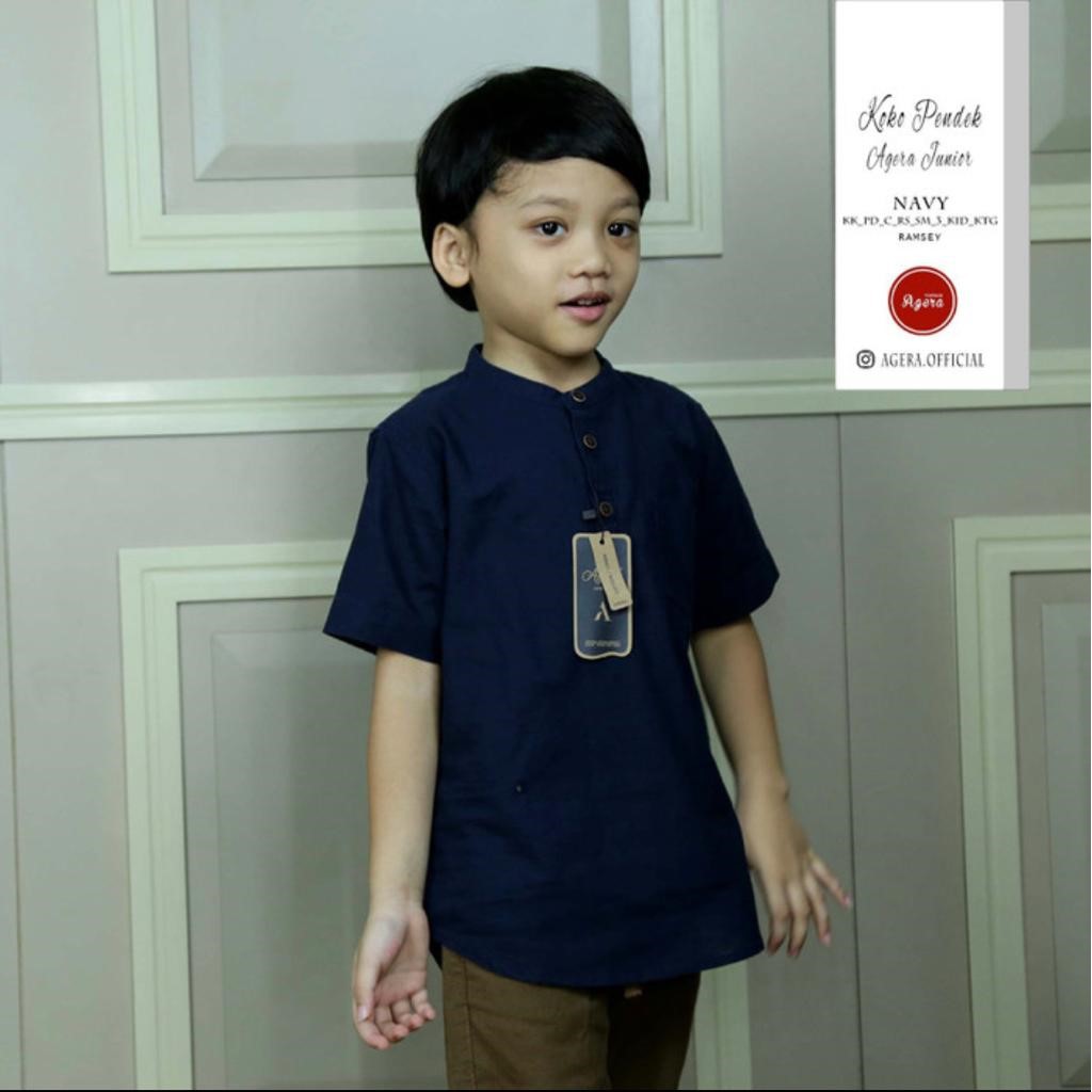 Baju Kemeja Koko Agera by Sajuak Anak Lengan Pendek / Agera Vintage Koko Junior
