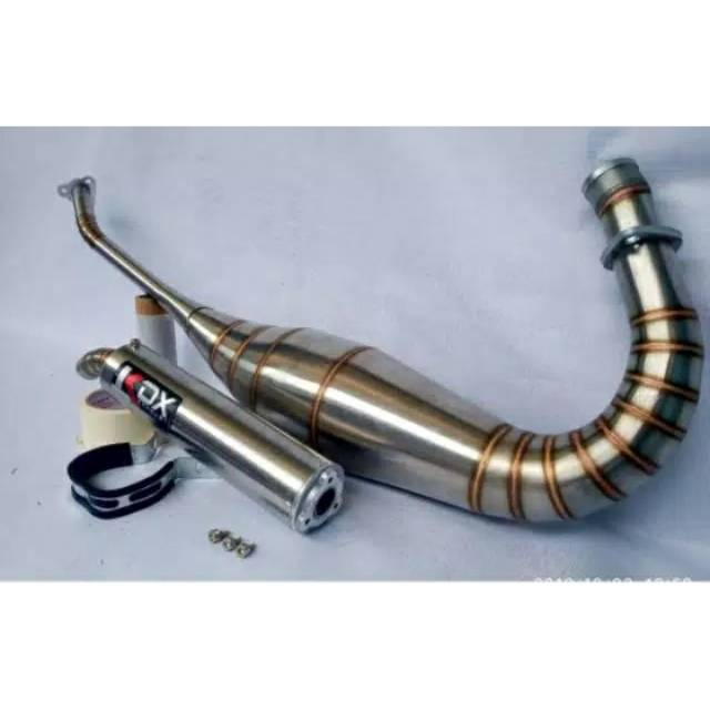 Knalpot kdx stainlish. Kemrincing