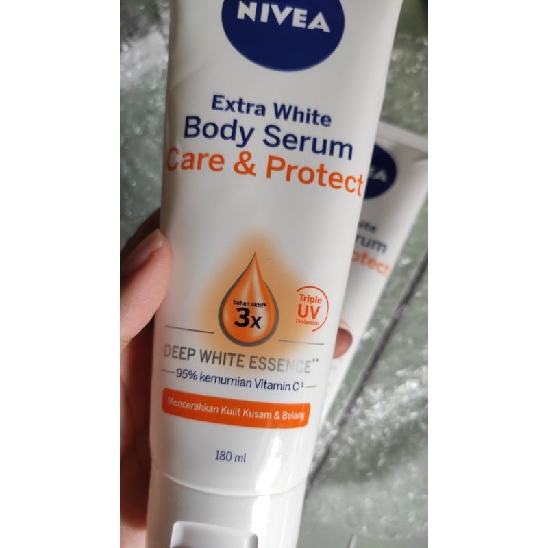 BODY SERUM NIVEA EXTRA WHITE CARE &amp; PROTECT 180 ML