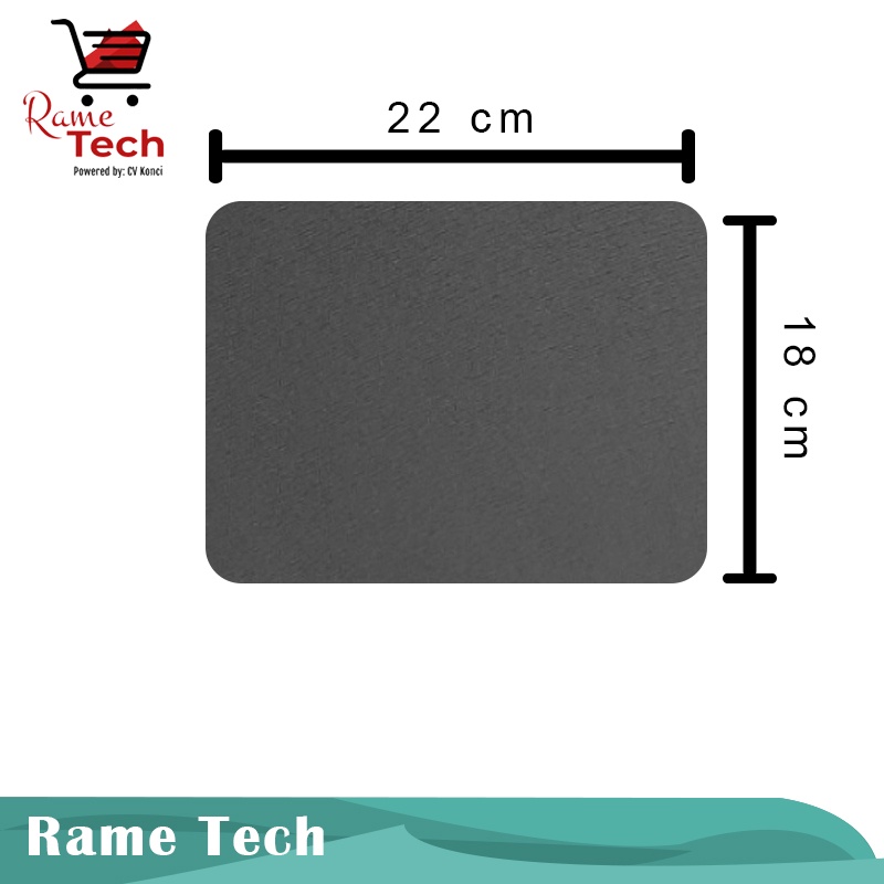 Mousepad Polos Alas Mouse 22x18 cm Bahan Lentur