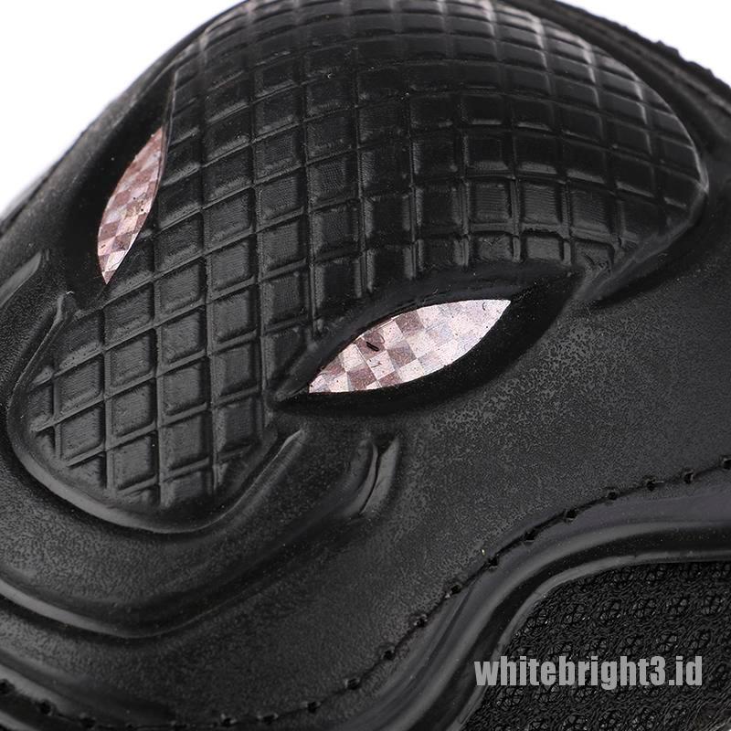 6pcs Deker Pelindung Lutut Warna Putih Untuk Motor / Sepeda / Ski / Skateboard