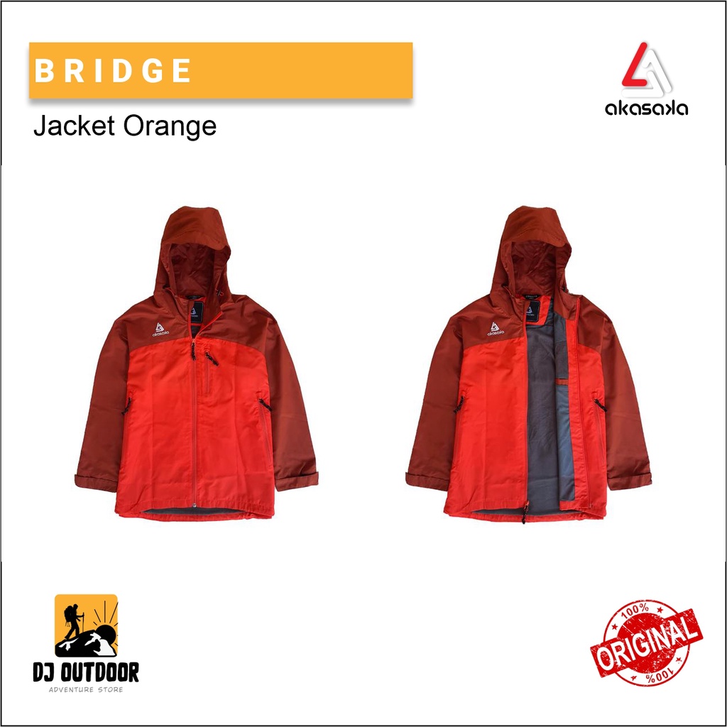 JAKET GUNUNG AKASAKA BRIDGE ORANGE