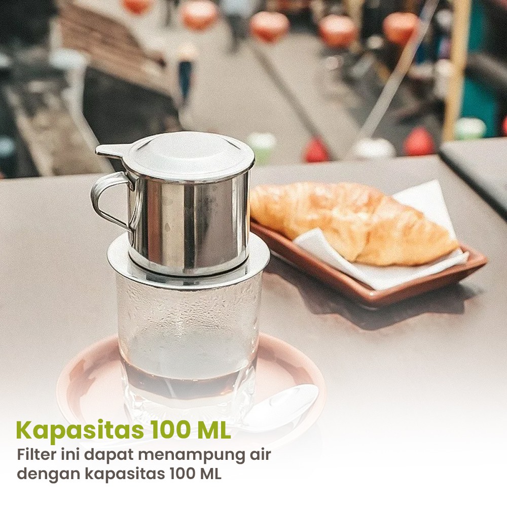 Coffee Maker Saringan Kopi Vietnam Drip Filter Stainless Steel