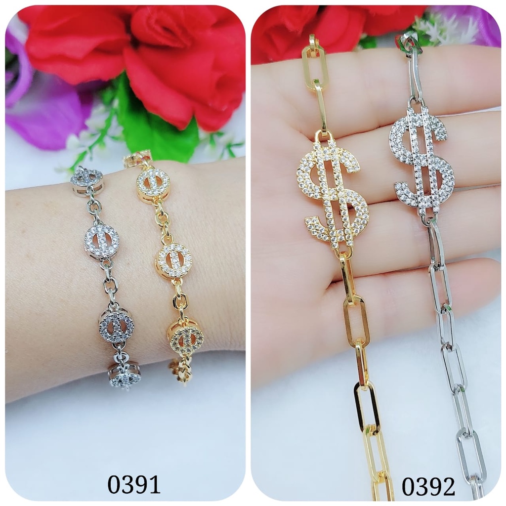 Gelang xuping permata lapis emas perhiasan fashion 0391-0392