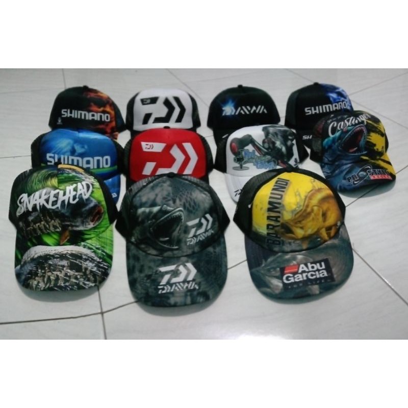 topi jaring logo mancing