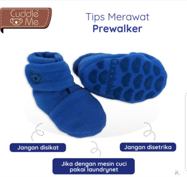 New cuddle me Prewalker sepatu kaos kaki anti slip bayi anak 7-18 bulan month