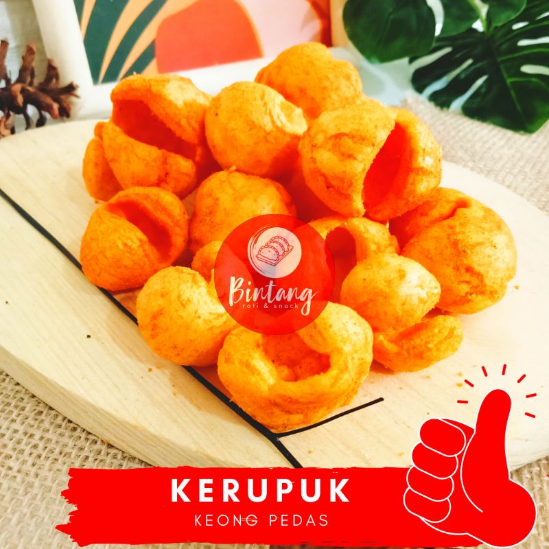

Krupuk Keong Pedas 500 gr