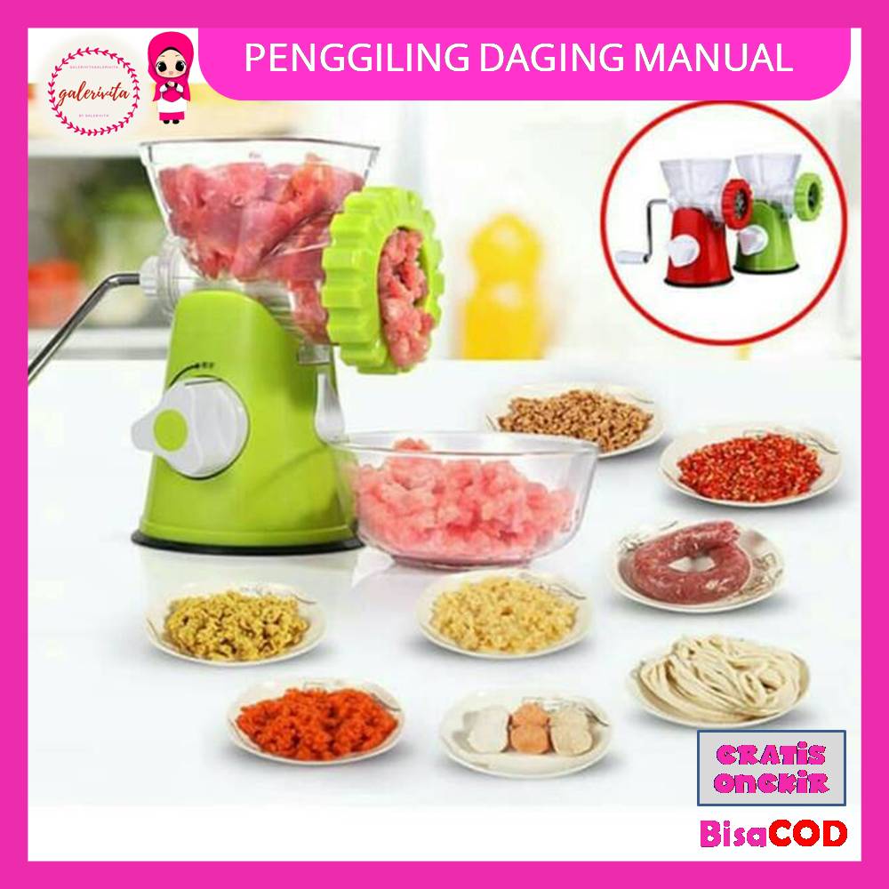 Penggiling Daging Manual / Meat Grinder Mini Portable / Meat Grinder Manual