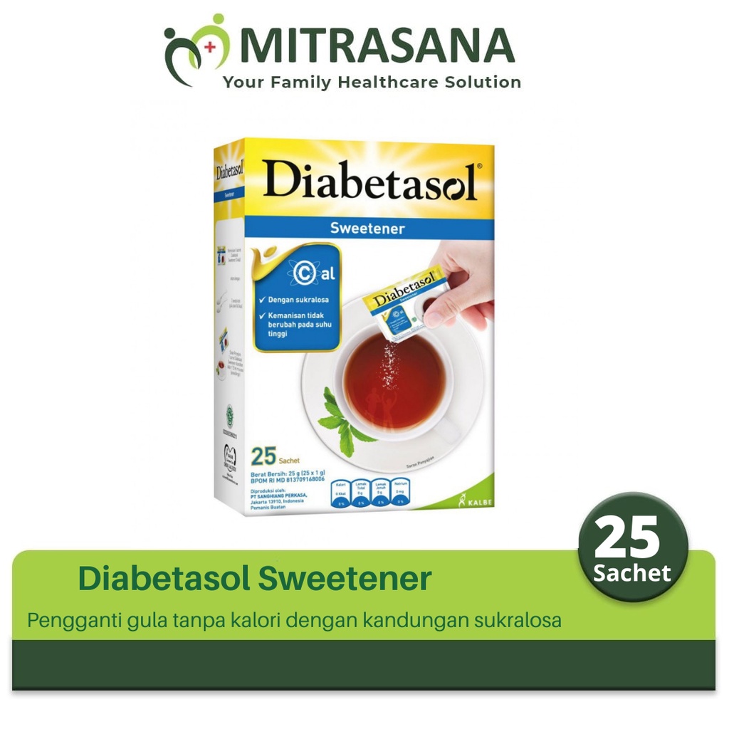 

Diabetasol Sweetener 25/50 Sachet 1.5Gr