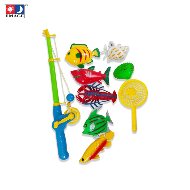 IMAGE TOYS mainan pancingan ikan 9 Pcs Fishing Game [BC]