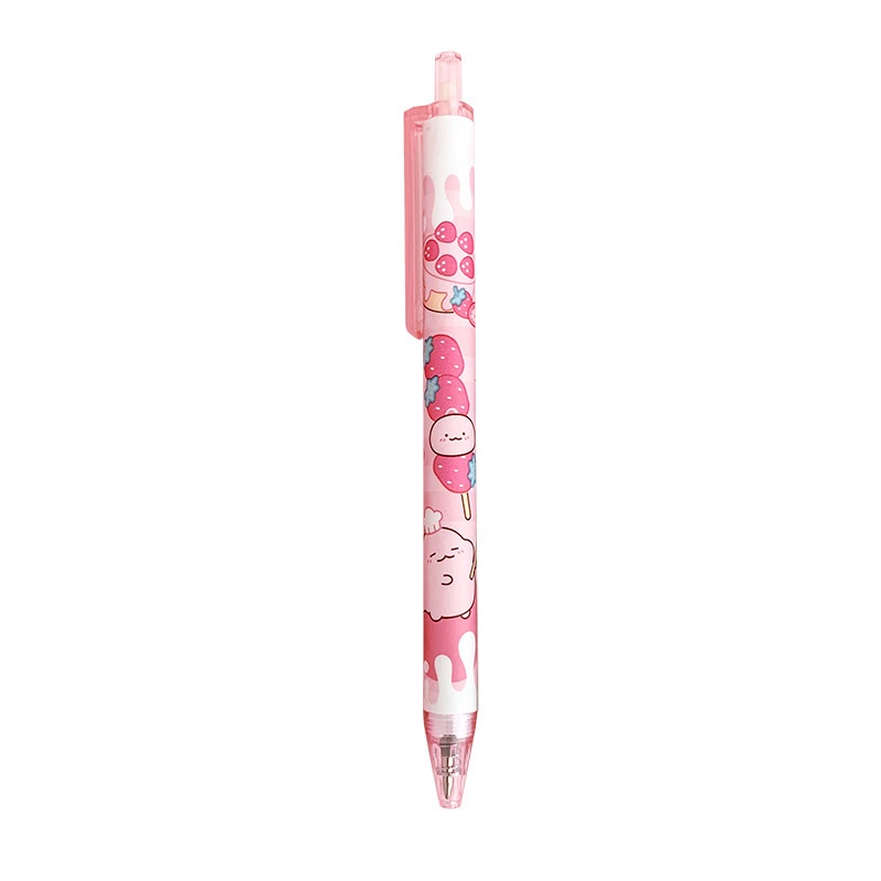 Pulpen 0.5mm Model Dinosaurus Warna Pink Untuk Alat Tulis Sekolah