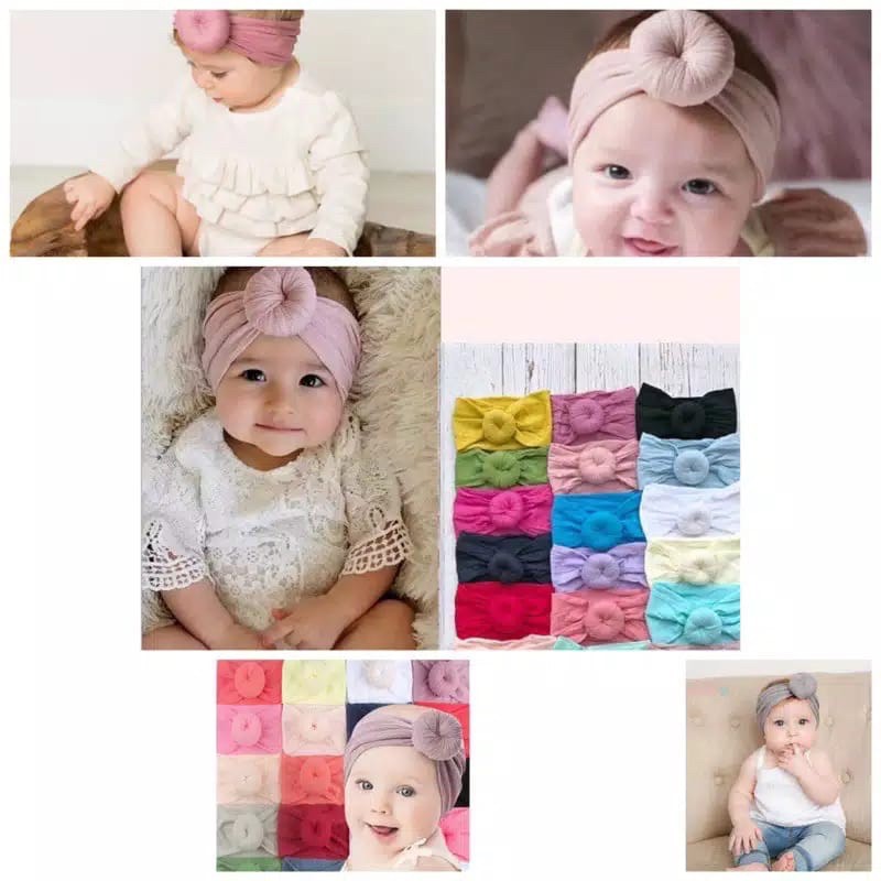 `ღ´ PHINKL `ღ´ ░a░k░s░e░s░o░r░i░s░ Bandana donat untuk bayi aksesoris anak lucu turban