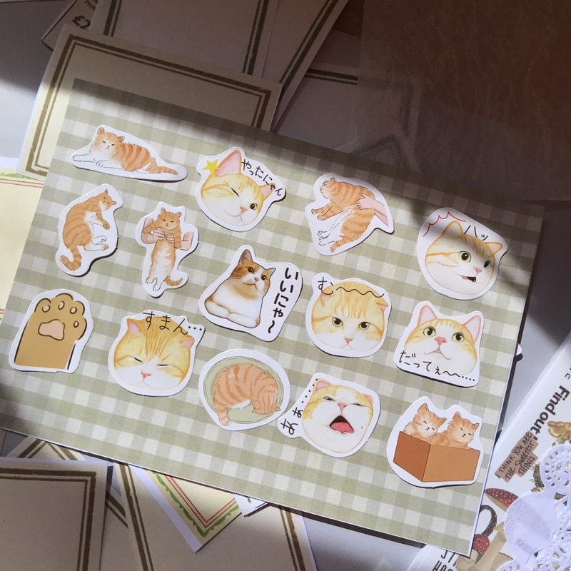 

[GSB OFFICIAL] Sticker Deco LOST CAT untuk Journal & Scrapbook