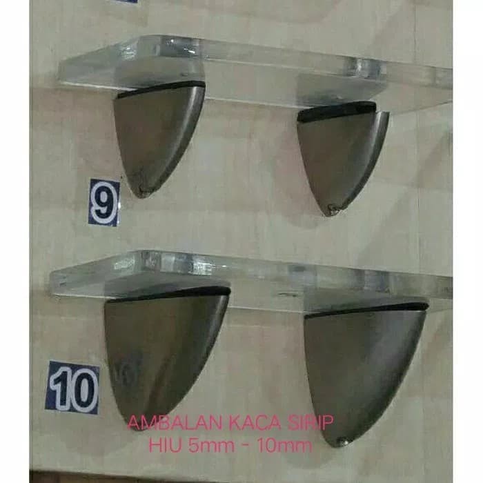 Ambalan Penjepit Kaca Kayu Wastafel Toilet Sirip Hiu Kecil