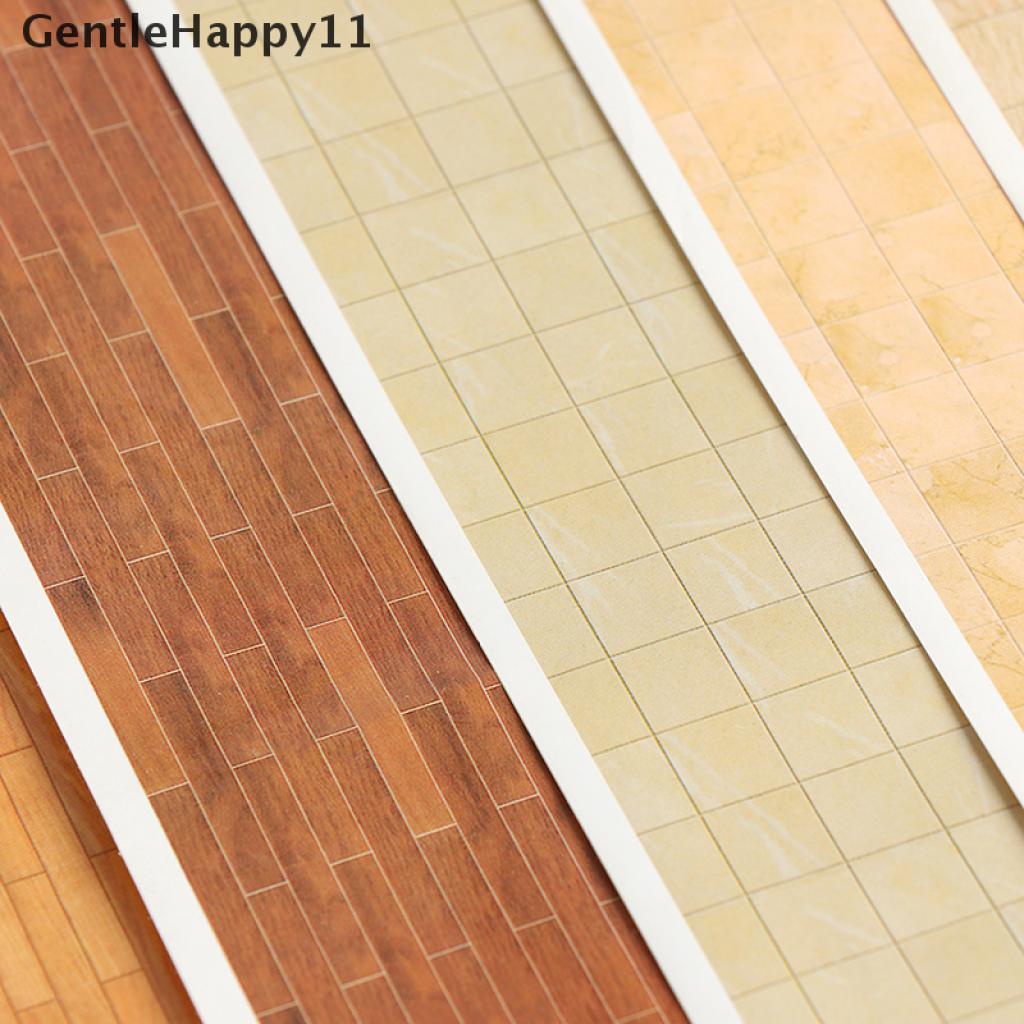 Gentlehappy Mainan Miniatur Stiker Dinding / Lantai Skala 1: 12 Untuk Dekorasi Rumah Boneka