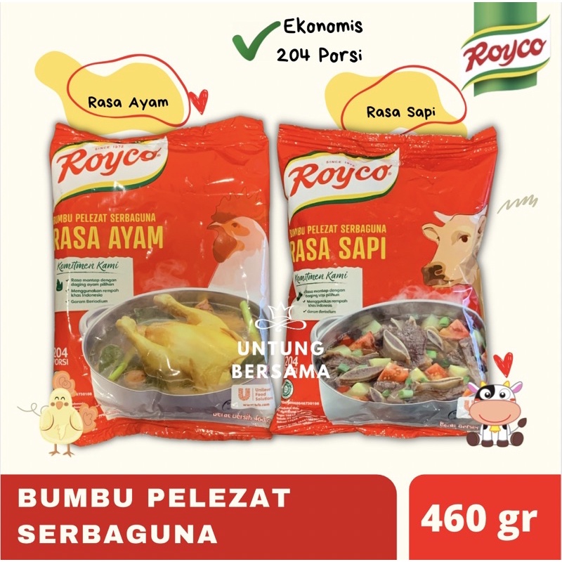 ♥️UB♥️ ROYCO BUMBU PELEZAT SERBAGUNA 460 GRAM | RASA SAPI DAN RASA AYAM