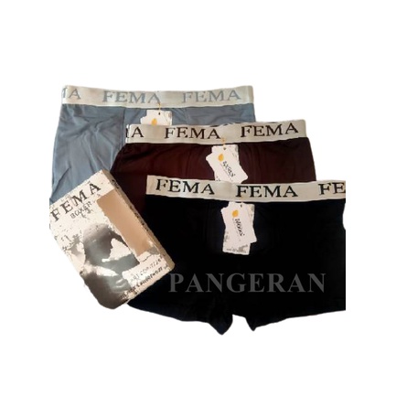 (L XL XXL) BOXER CD PRIA DEWASA MURAH / SEMPAK CELANA DALAM PRIA DEWASA IMPORT FEMA 7728