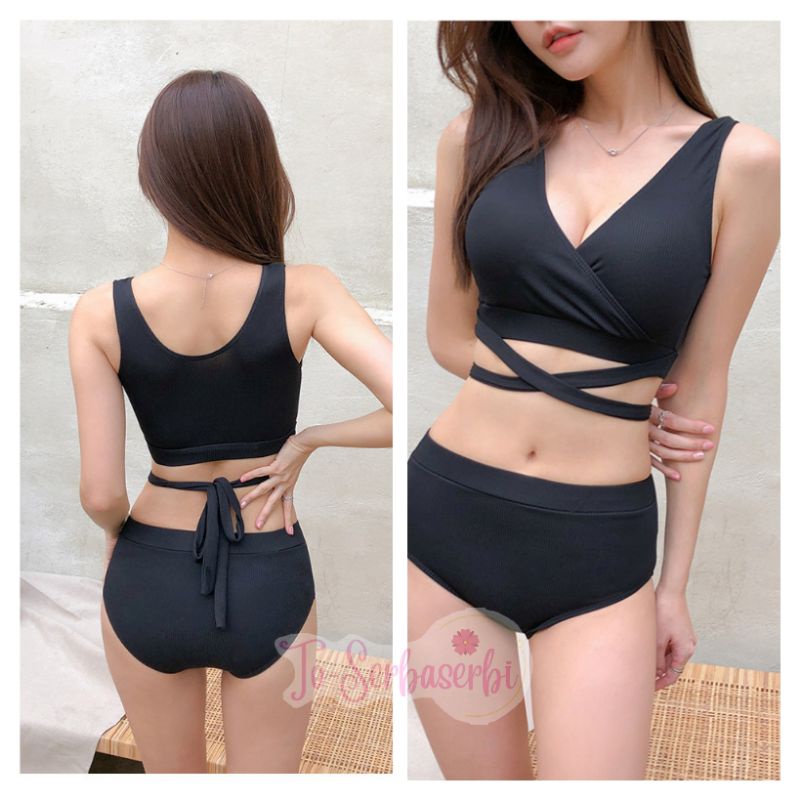 Swim wear baju renang bikini new model korea two pieces sexy BK1