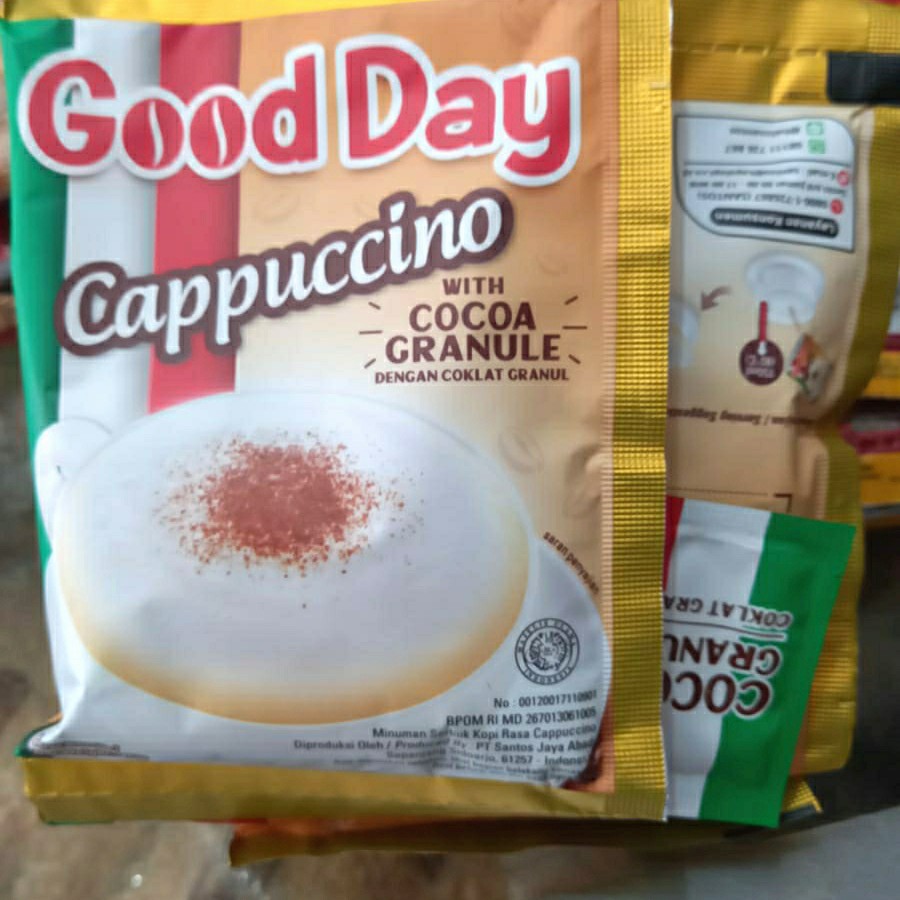 

MINUMAN GOOD DAY CAPPUCCINO RENTENG 10 X 25 gr