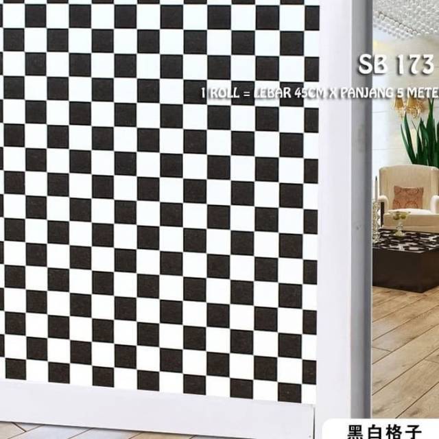 Sticker kaca sunblast kode SK173 catur