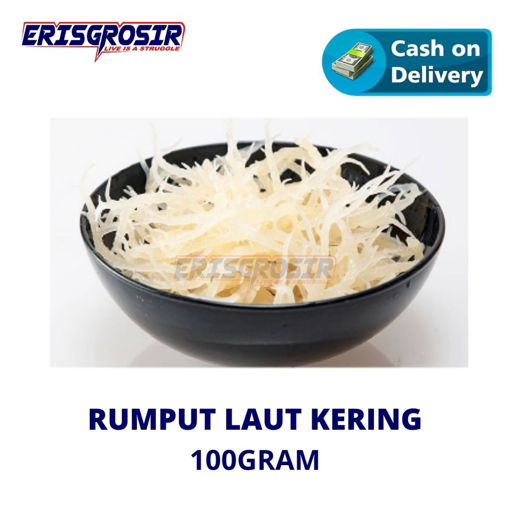 

Rumput Laut Kering Normal Murah Kemasan100 Gram