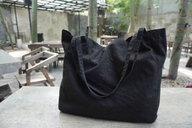 TOTEBAG POLOS BLACK / NUDIE BAG