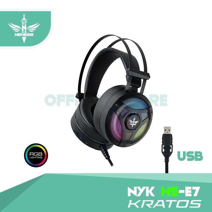 NYK KRATOS RGB 7.1 HS-E7 / NYK HS-E7 / NYK HS E7 Gaming Headset