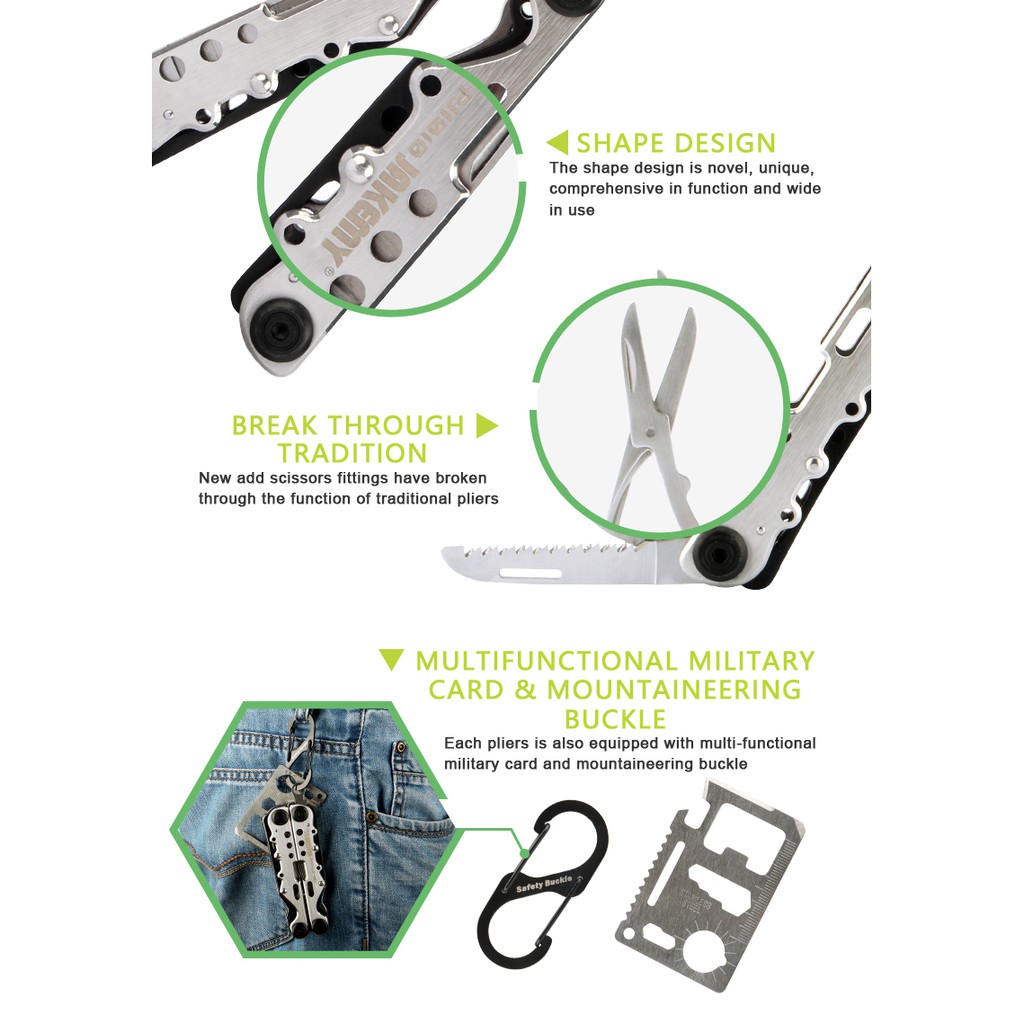 Jakemy Tang EDC Multifungsi 10 in 1 - JM-PJ1010 Original