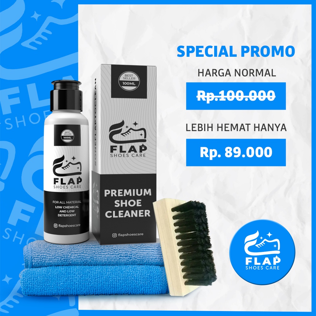 Flap Shoes Care Pembersih Sepatu Putih Tanpa Air dan Sepatu Warna Cleaner Kit SC2