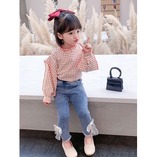 (LOLI-JKT) BS-195 SET ANAK CEWEK JEANS CINTA SIZE 100-140