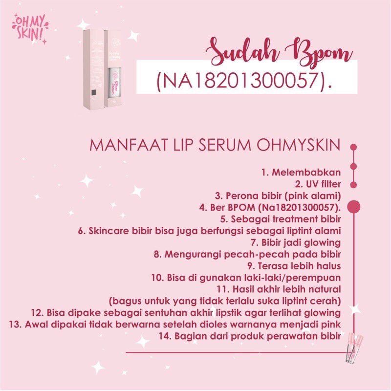 OHMYSKIN! LIP and GLOSS SERUM (NEW FORMULA)