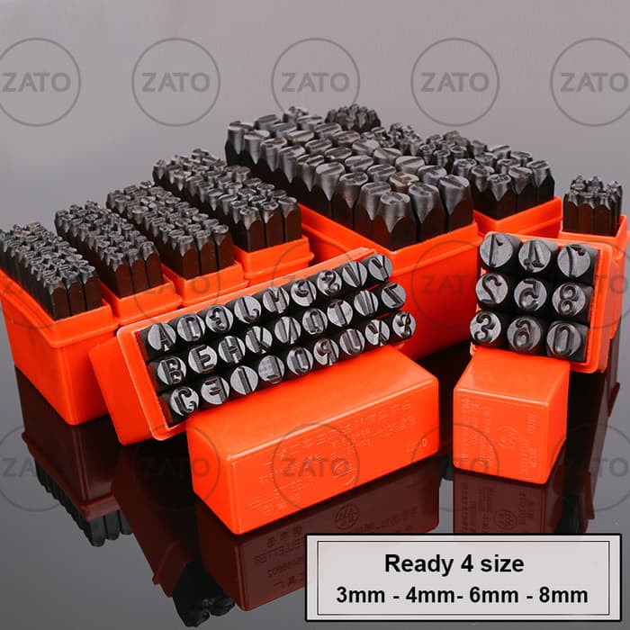 HEBOH Marking stamp set ( Alphabet & Number ) 8 mm