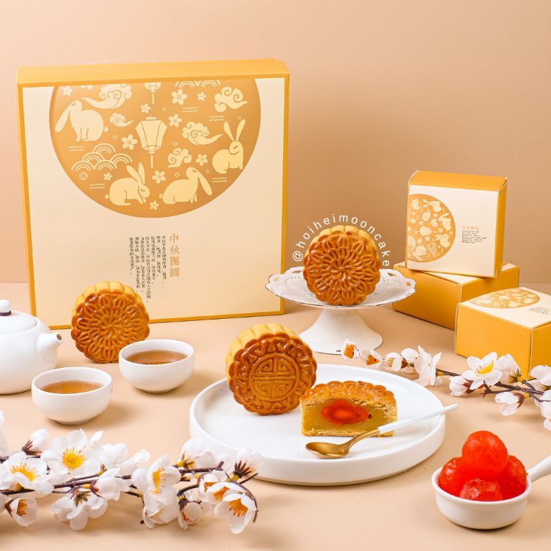 

[Best Seller] Hamper Mooncake Hoi Hei Gold Rabbit ~ isi 4pcs Mooncake