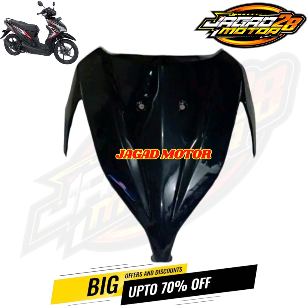 Panel Tameng Dasi Dada Cover Depan Honda vario 110 Fi agnes K46 Hitam