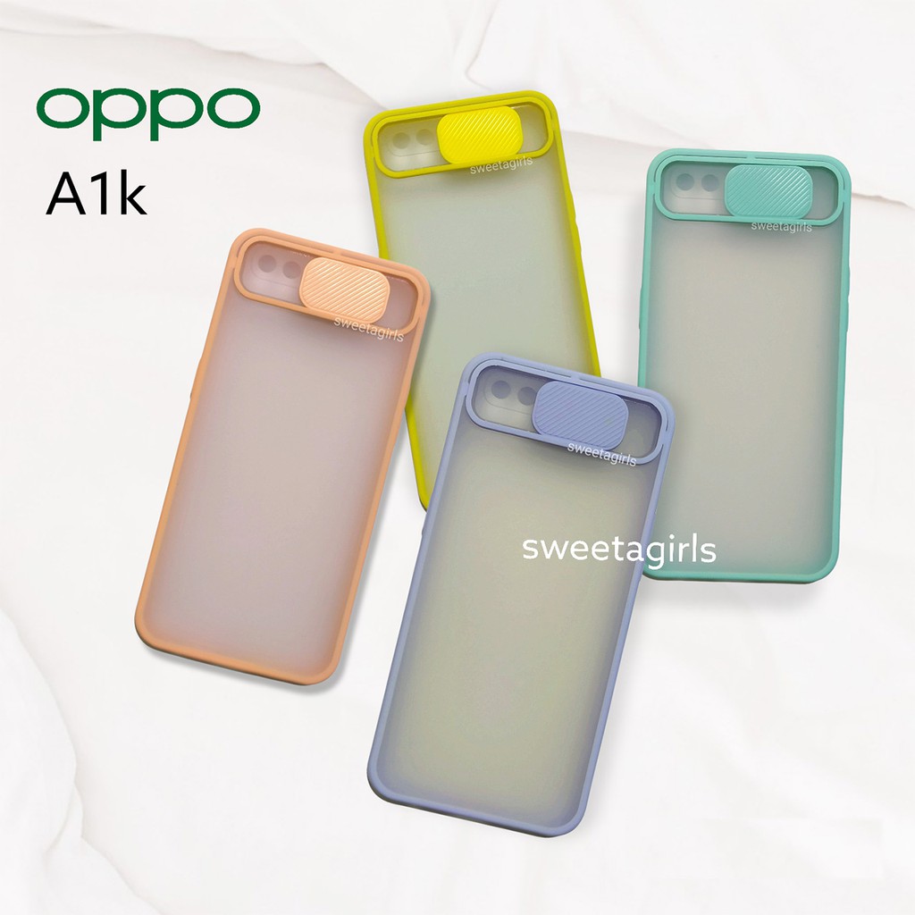 Aero Dove Slide Case Protection - Oppo A1K dan Realme C2 ( Sama Ukuran )  - sweetagirls - Bisa Bayar ditempat / COD - Case Camera Geser - Casing Dove Camera Geser - kesing / casing / Oppo - Realme - Murah - Squidgame