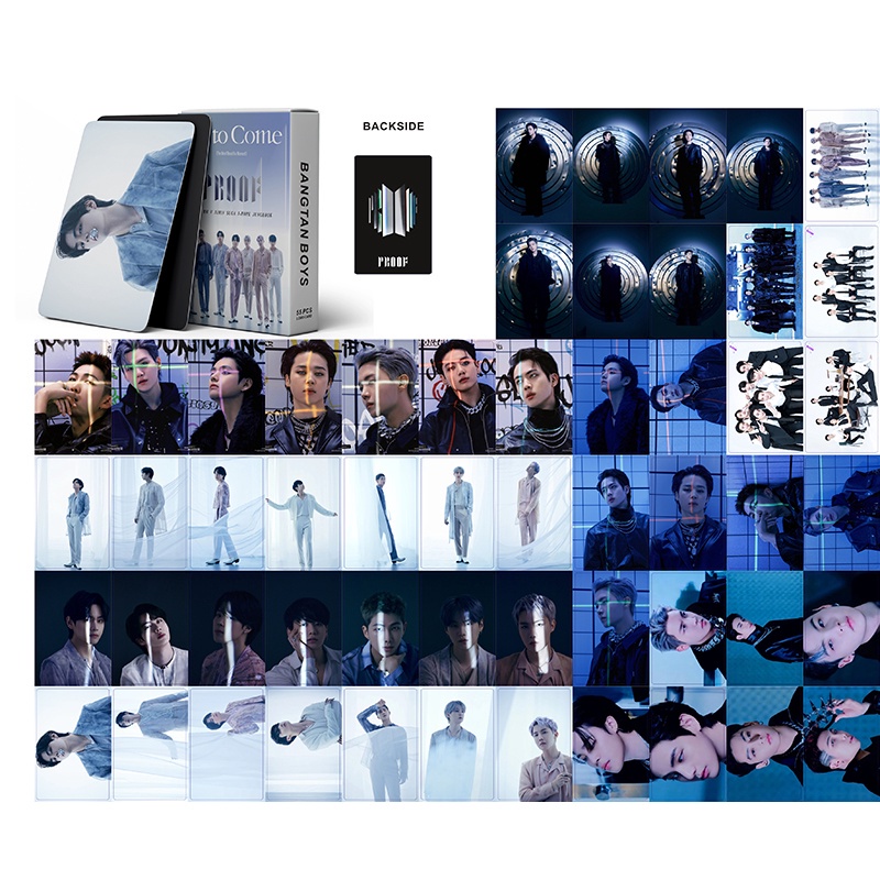 55pcs / Kotak Kartu LOMO Foto BTS Album V JIMIN