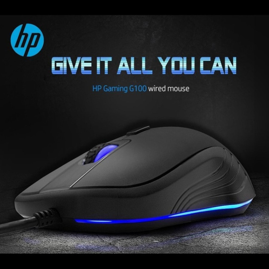 Mouse Gaming / Gaming Mouse HP G100 2000DPI Blue LED Logo