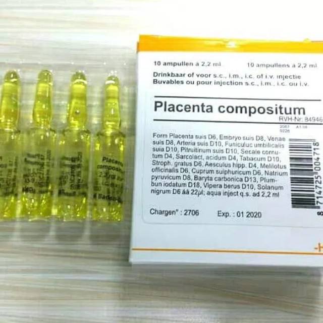 PLACENTA COMPOSITUM HEEL TITIK MERAH