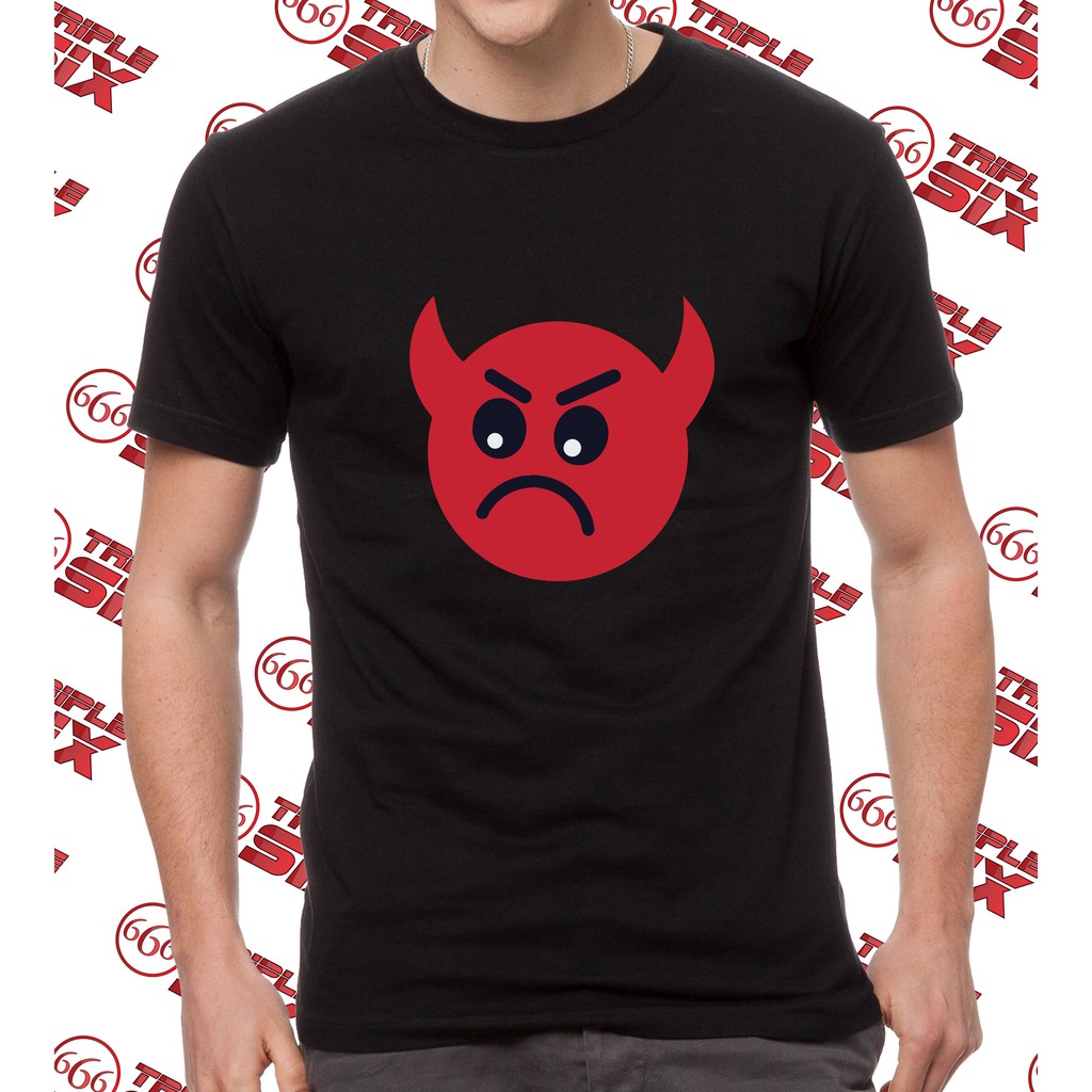 Kaos Tshirt Baju Devil Emoji
