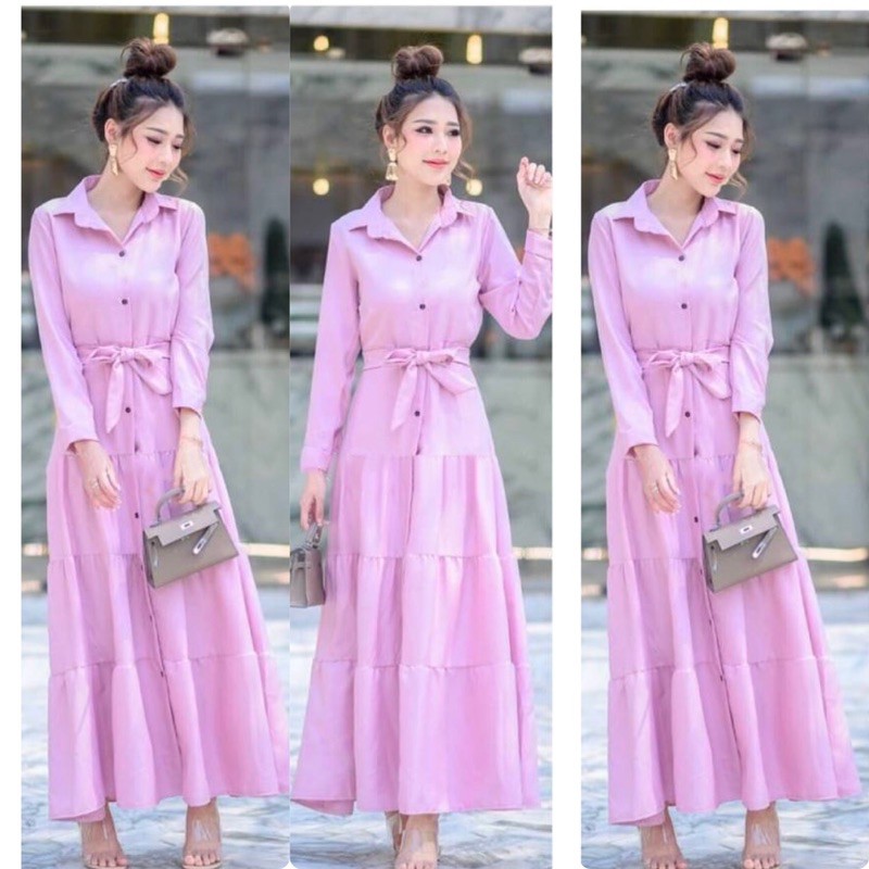 gamis fashion wanita / gamis rempel K 013580