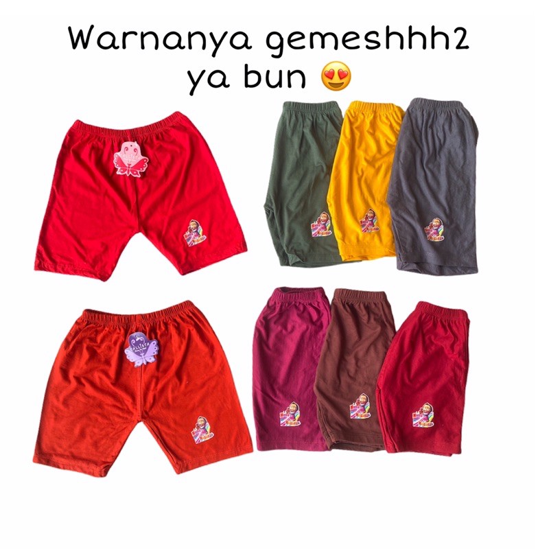 Celana Pendek Anak Perempuan Short Pants Celana Harian Anak Cewek Dalaman Rok Celana Strit Murah