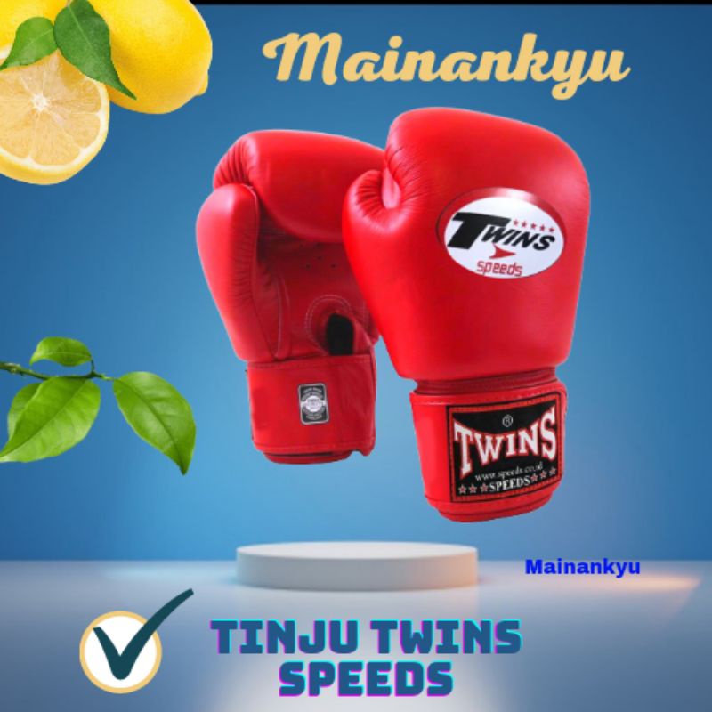 (MAINANKYU) Boxing Gloves Sarung Tinju Twins MMA Muay Thai / Boxing Gloves Sports Punch Training Import 033-7