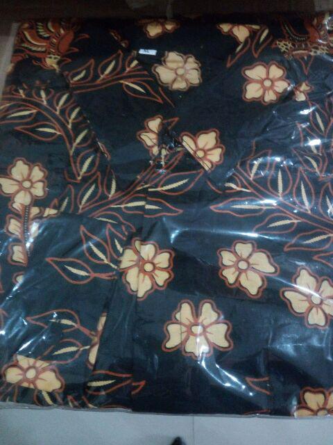Kemeja Batik Pria Motif Cendrawasih Kuning